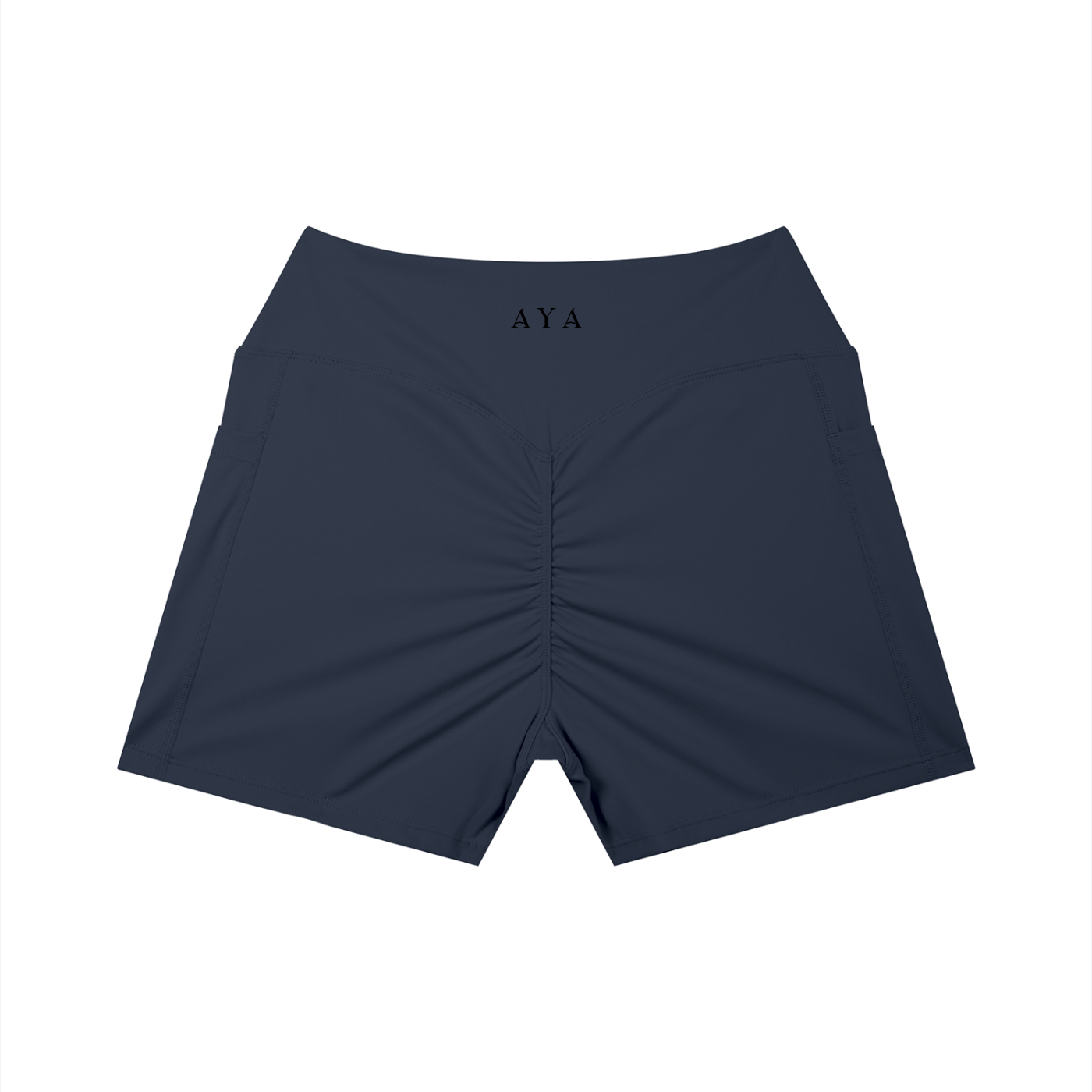The Women's High Rise Shorts in Navy Blue