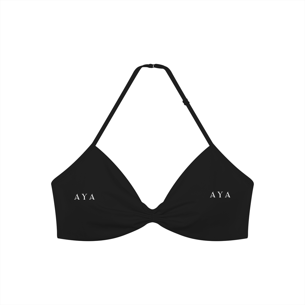 Women’s Ruched Halter-Neck Sports Bra