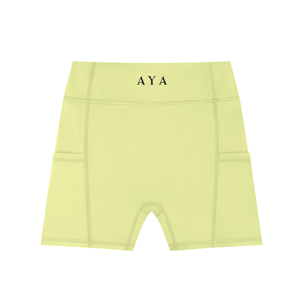 The Women's Shorts in Lemon Green