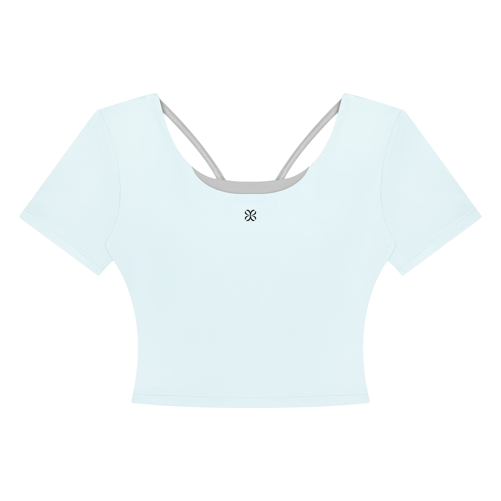 Women's Color Block Yoga T-Shirt