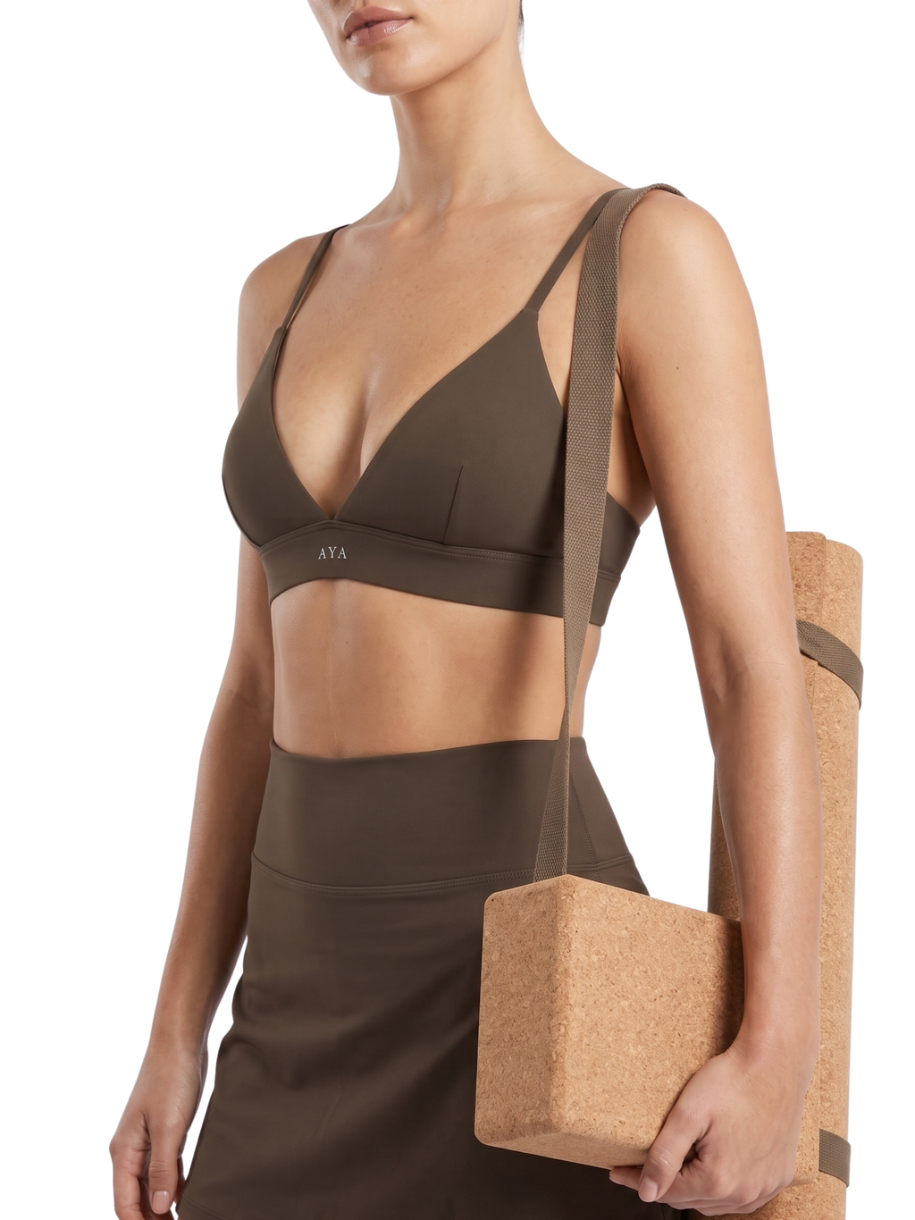 Women’s Cropped V-Neck Sports Bra