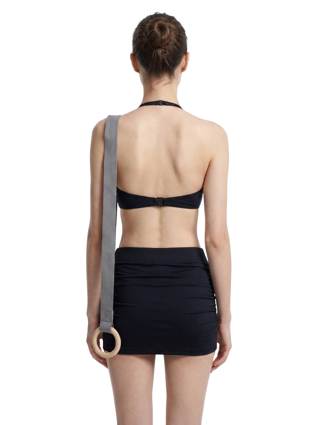 Women’s Ruched Halter-Neck Sports Bra