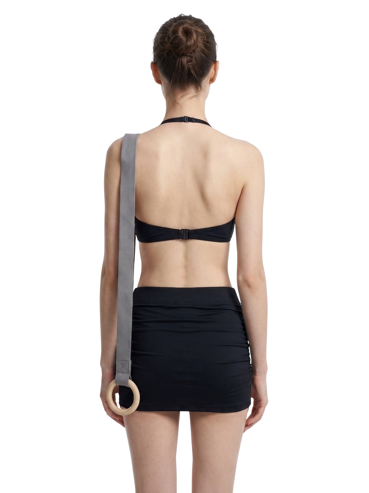 Women’s Ruched Halter-Neck Sports Bra