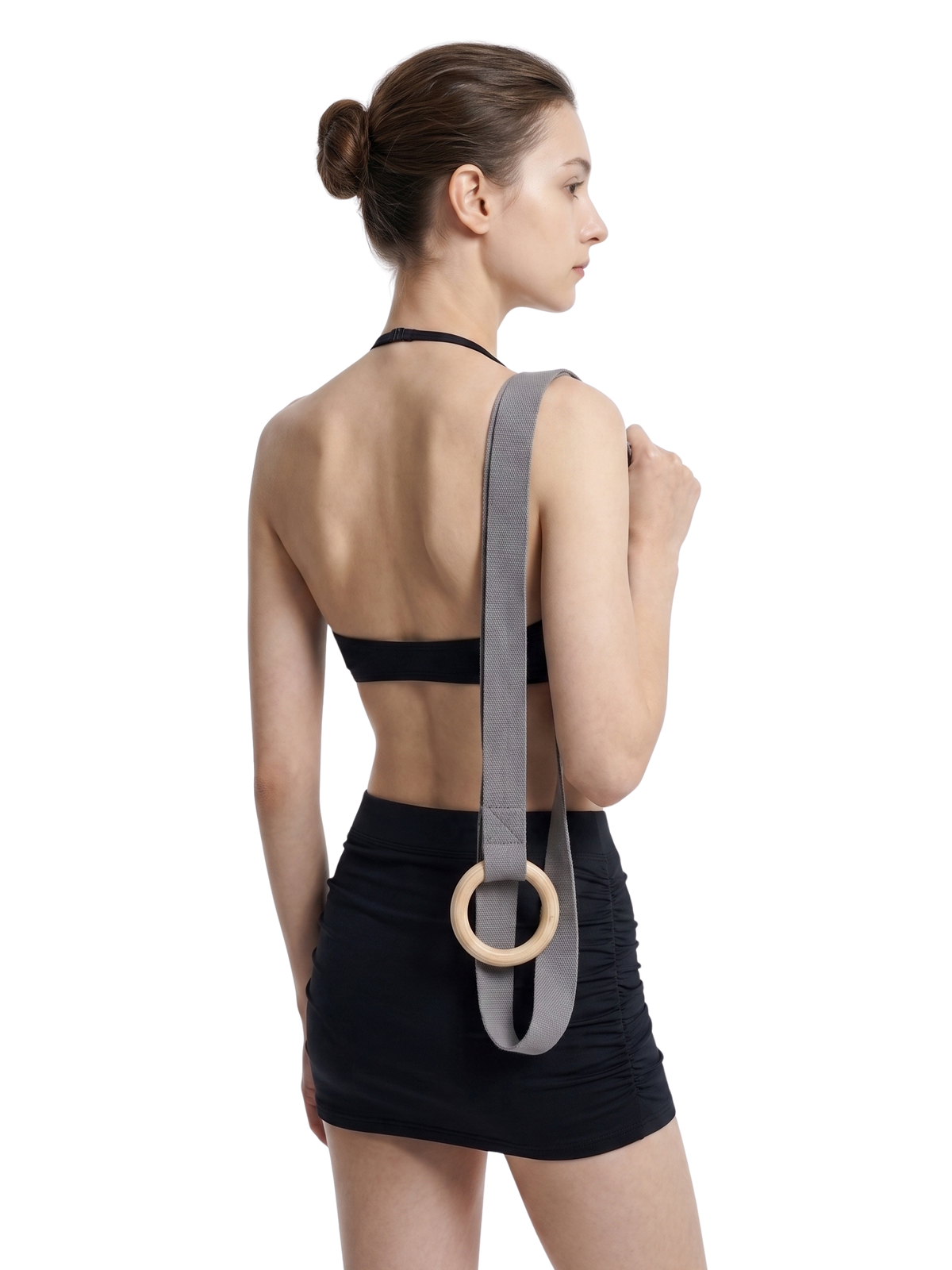 Women’s Ruched Halter-Neck Sports Bra