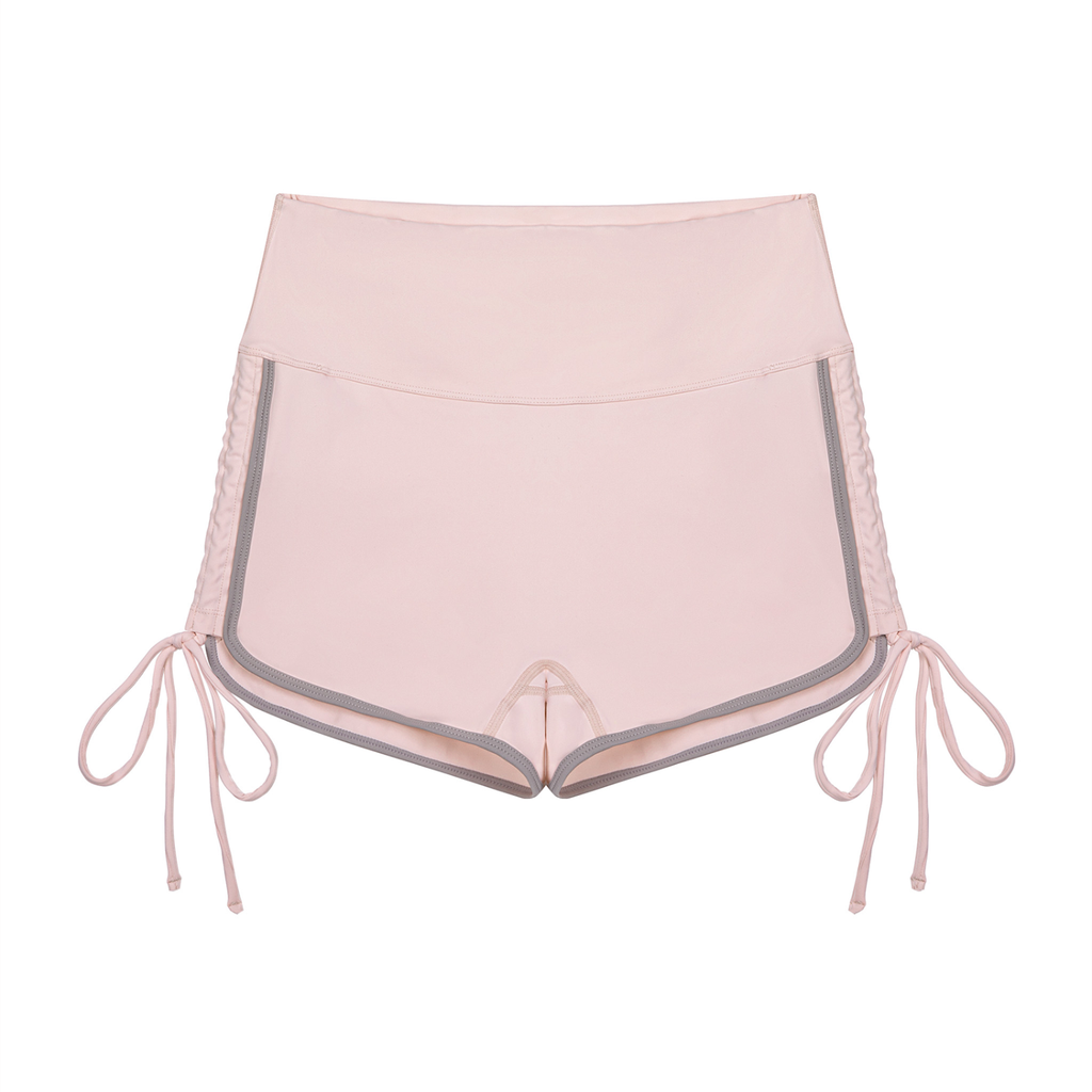 Women’s Color Block High Waisted Yoga Shorts