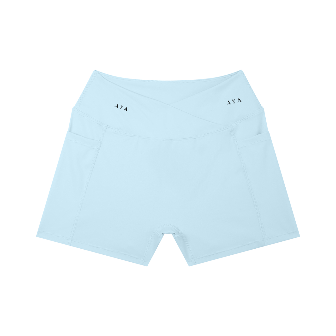 The Women's High Rise Shorts in Sky Blue