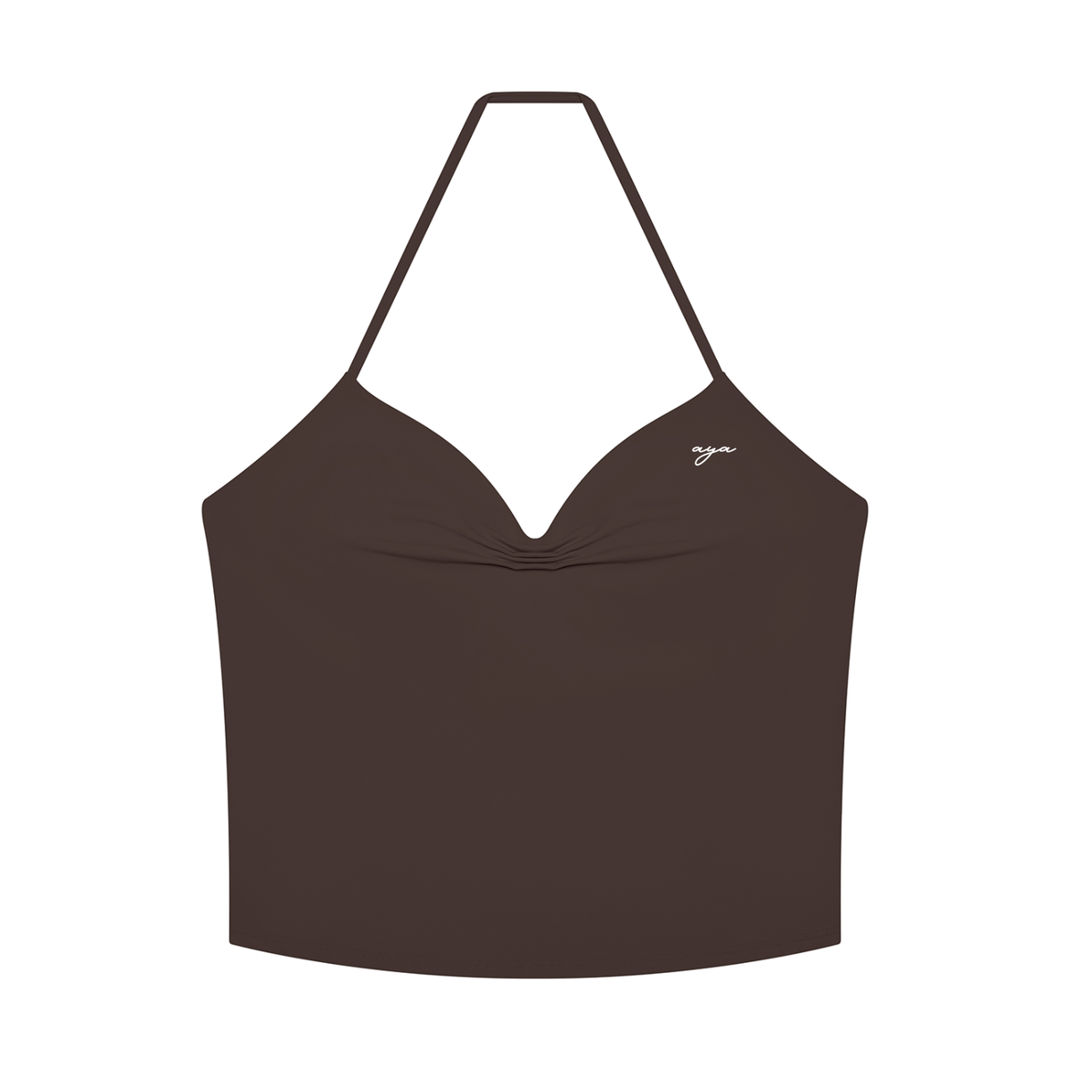 Women's Ruched Halter Yoga Tank Top