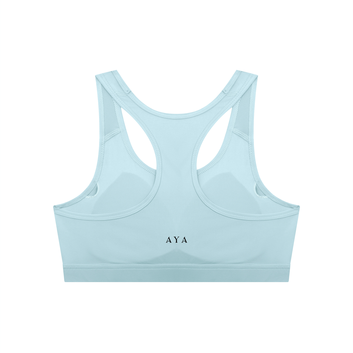 The Women's Cropped Sports Bra in Sky Blue