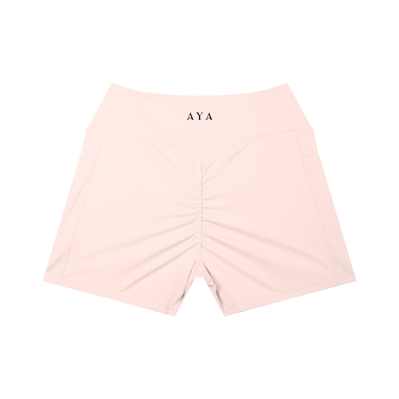 The Women's High Rise Shorts in Light Pink