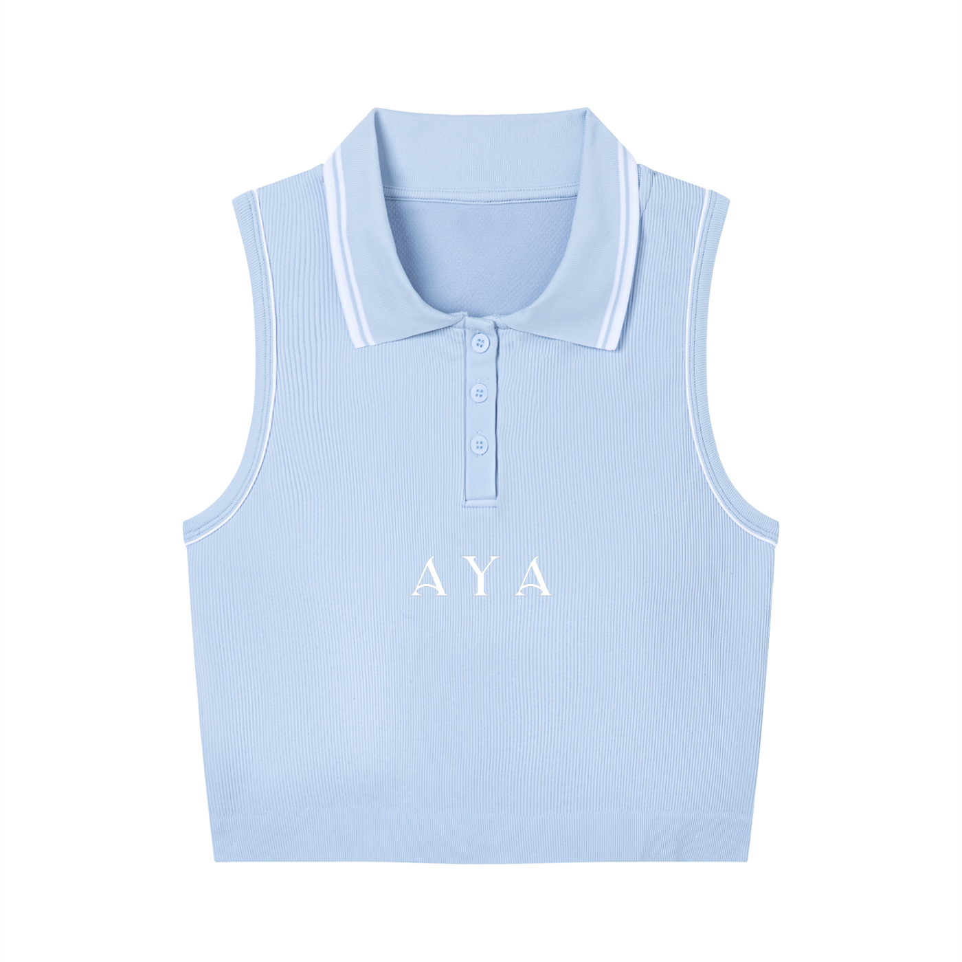 The Women's Tank Top in Black with White