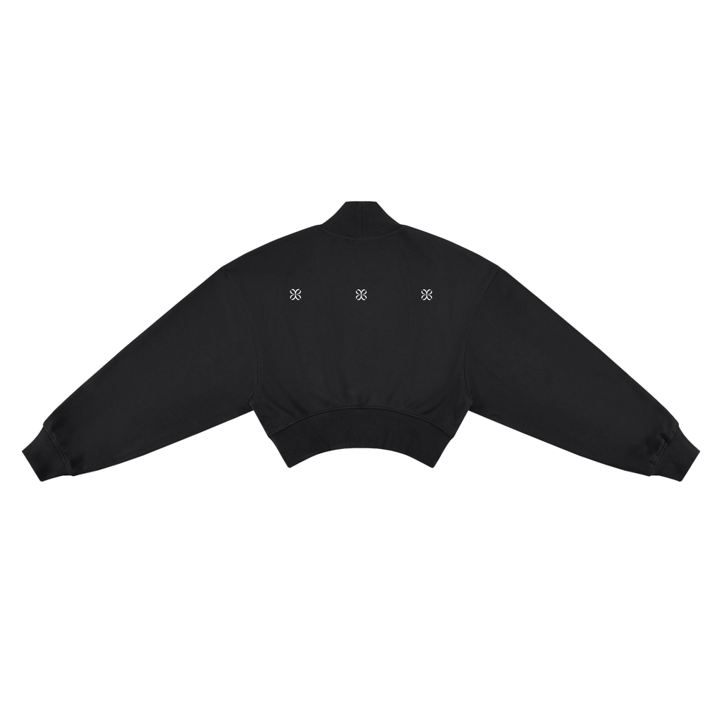 Women's Crop Mock Neck Sweatshirt