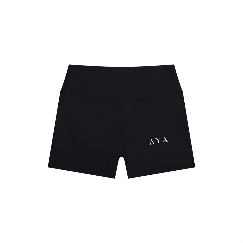 The Women's High Rise Shorts in Black