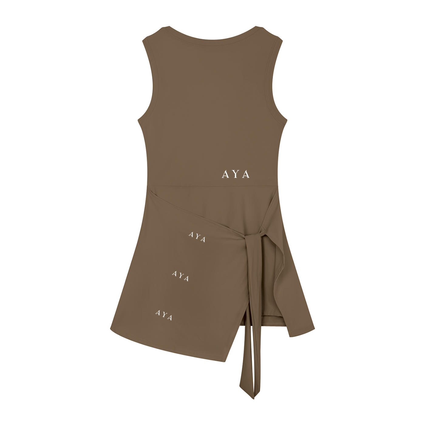 The Women’s A-Line Sleeveless Dress in Coffee