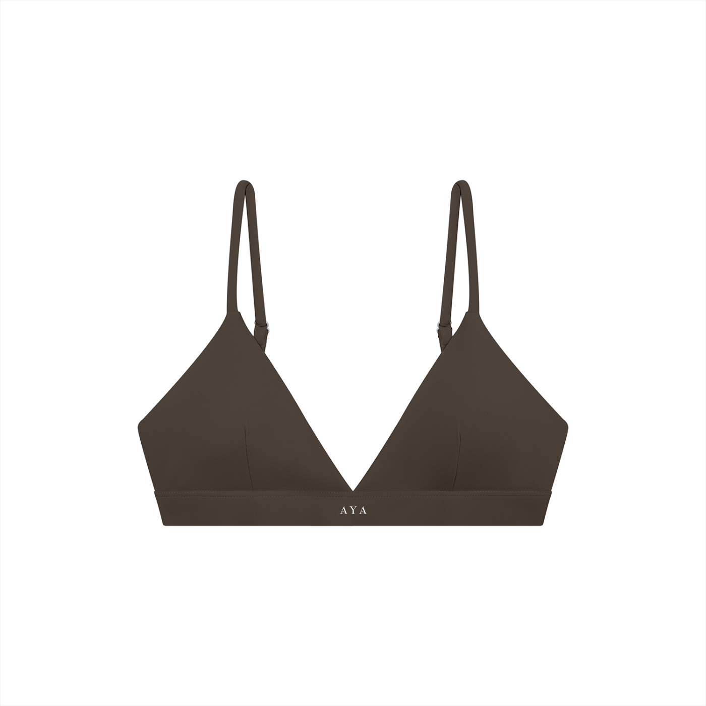 The Women's Cropped Sports Bra in Brown