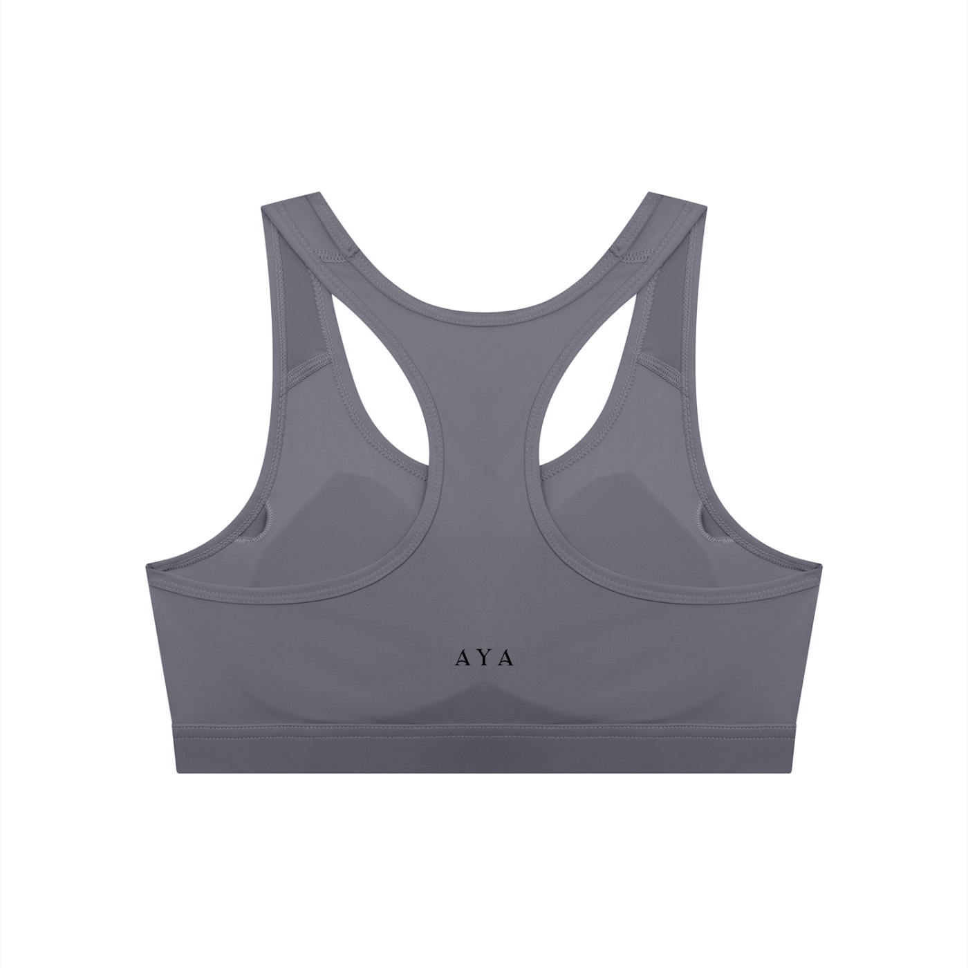The Women's Cropped Sports Bra in Dark Purple