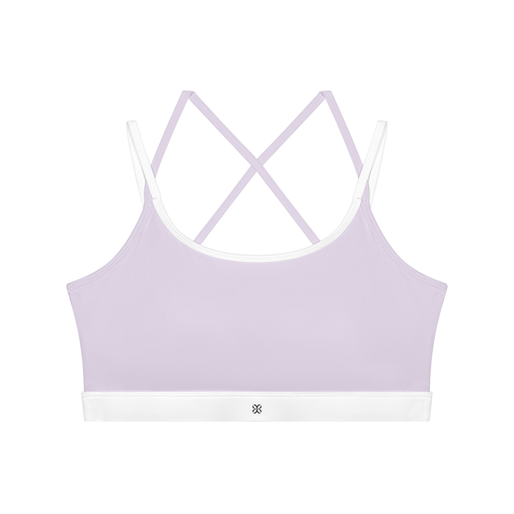 Sujetador deportivo de yoga con bloques de color para mujer