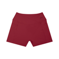 The Women's High Rise Shorts in Red