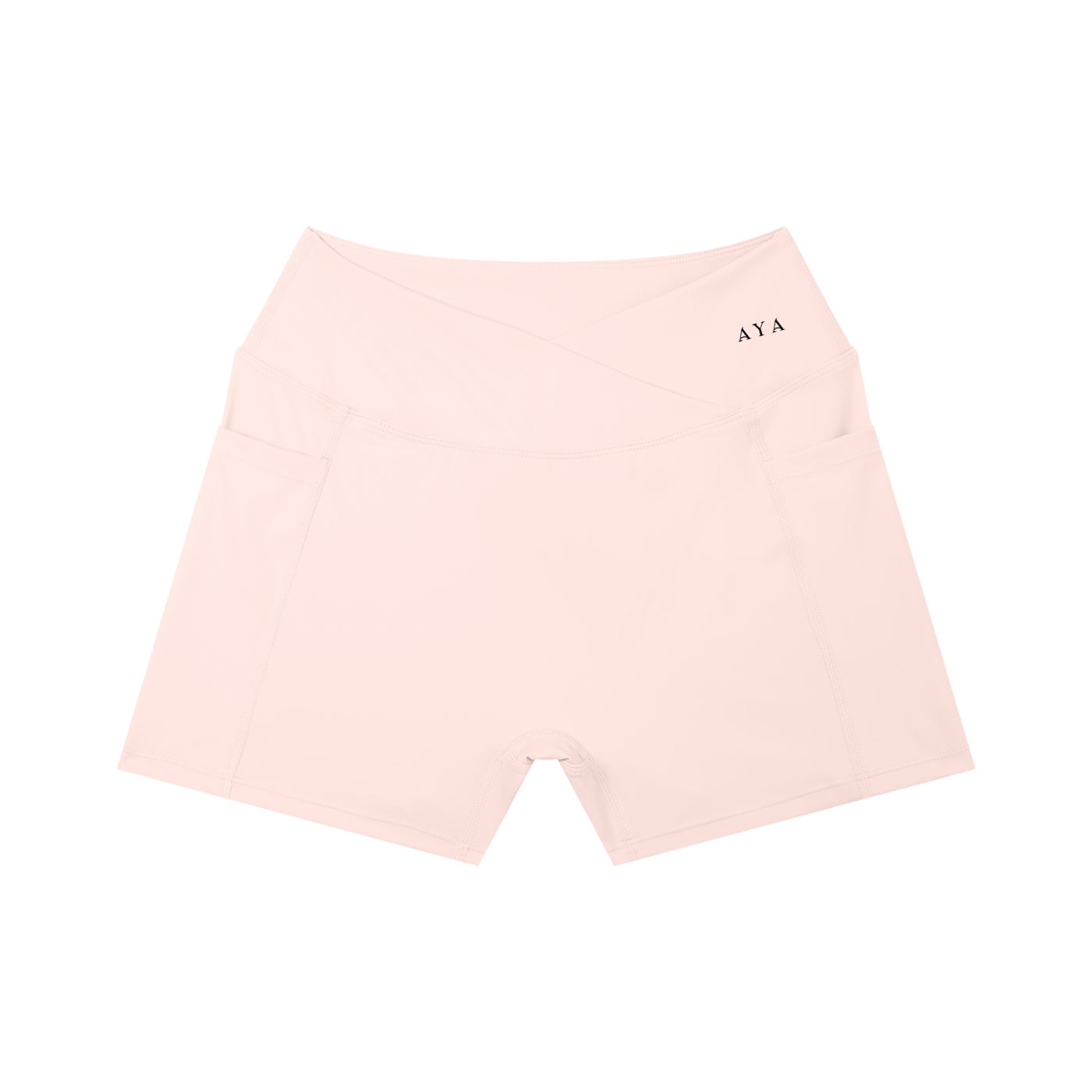 The Women's High Rise Shorts in Light Pink