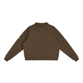 Essential Fleece Mock-Neck Crew Sweatshirt