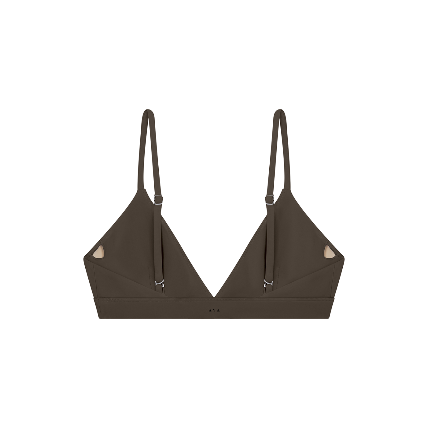 The Women's Cropped Sports Bra in Brown