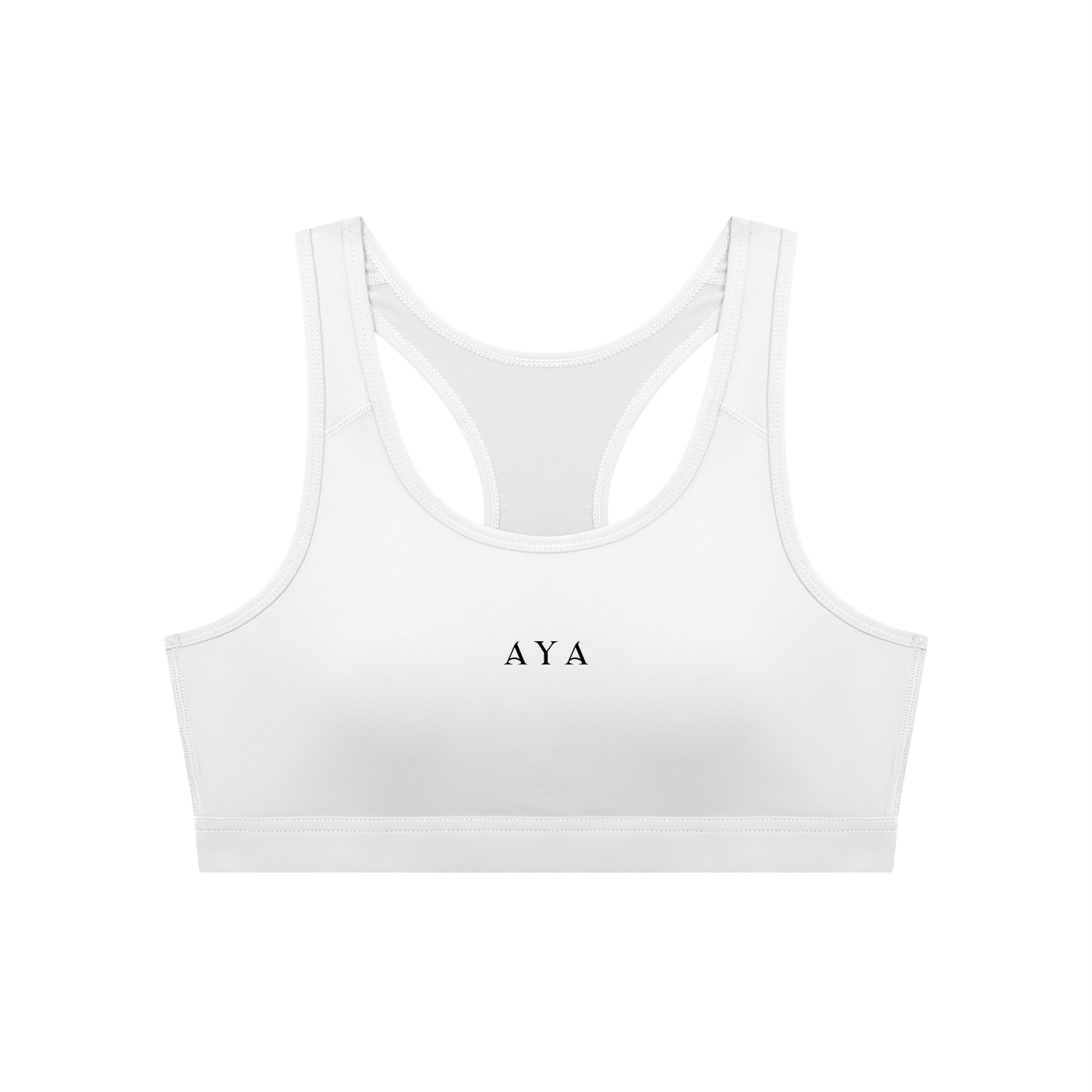 The Women's Cropped Sports Bra in White