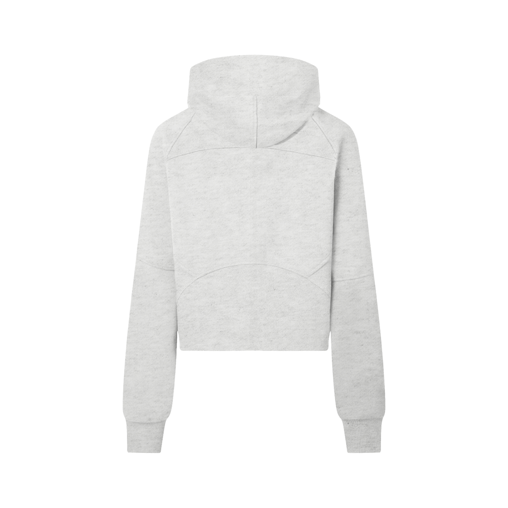 The Women's Cropped Hoodie in Cold Gray