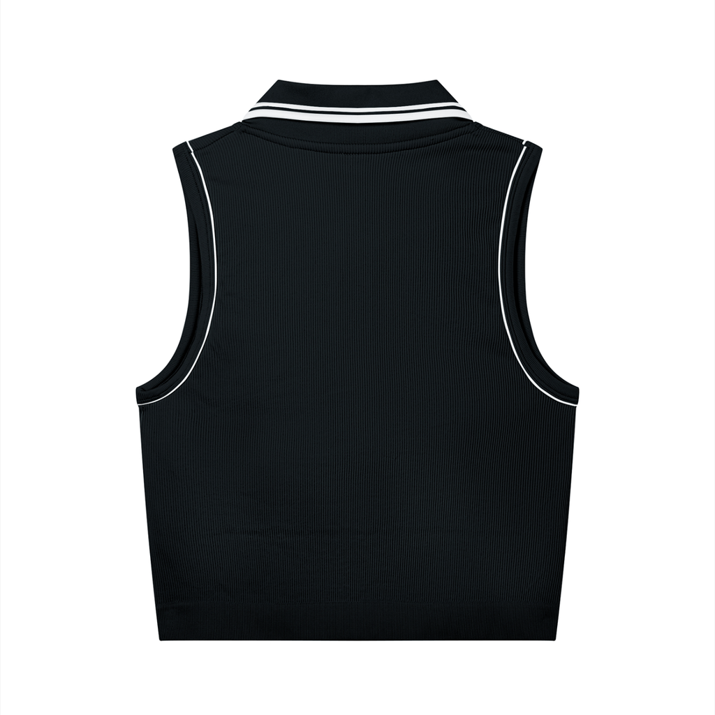 The Women's Tank Top in Black with White