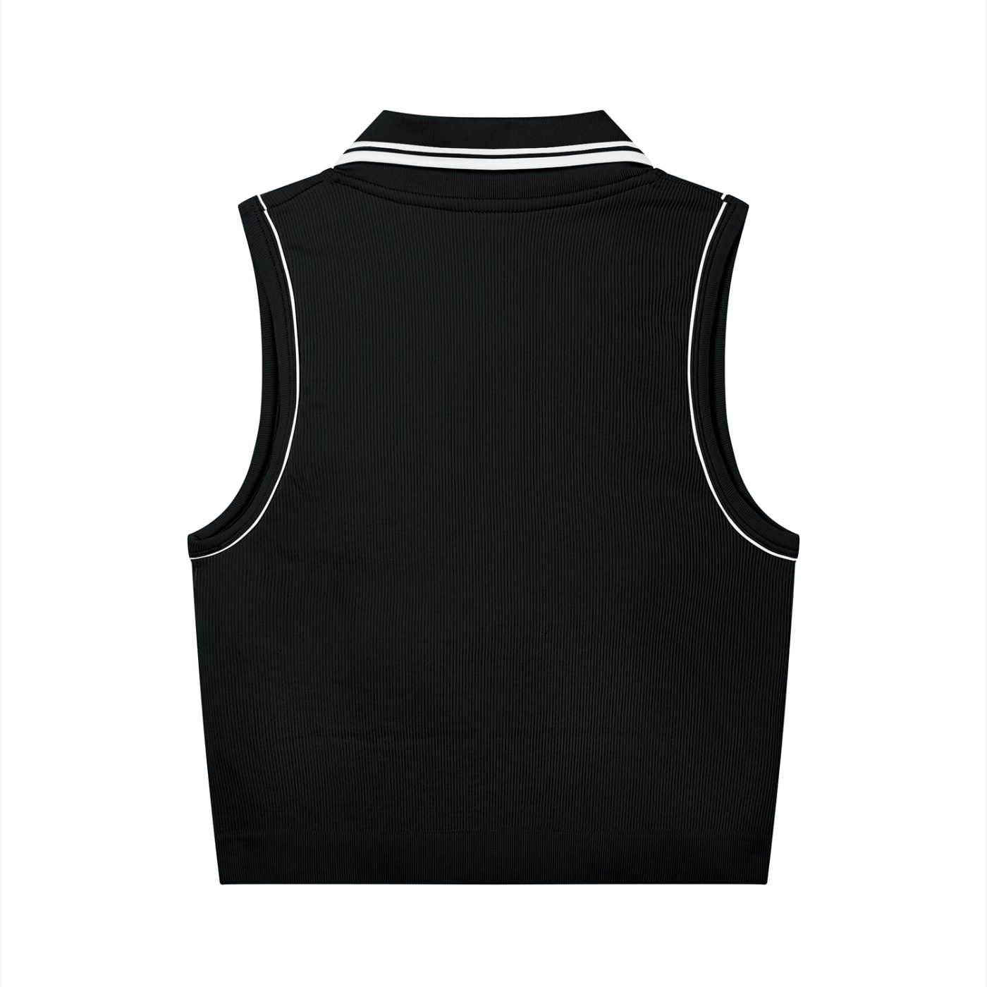 The Women's Tank Top in Black with White