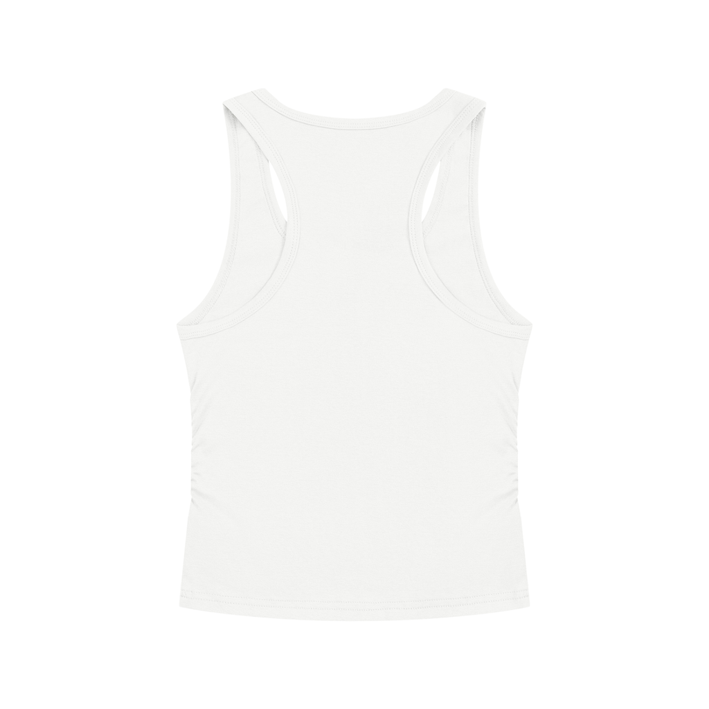 Ivory Frame Ruched Tank