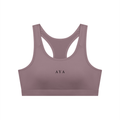 The Women's Cropped Sports Bra in Ash Purple