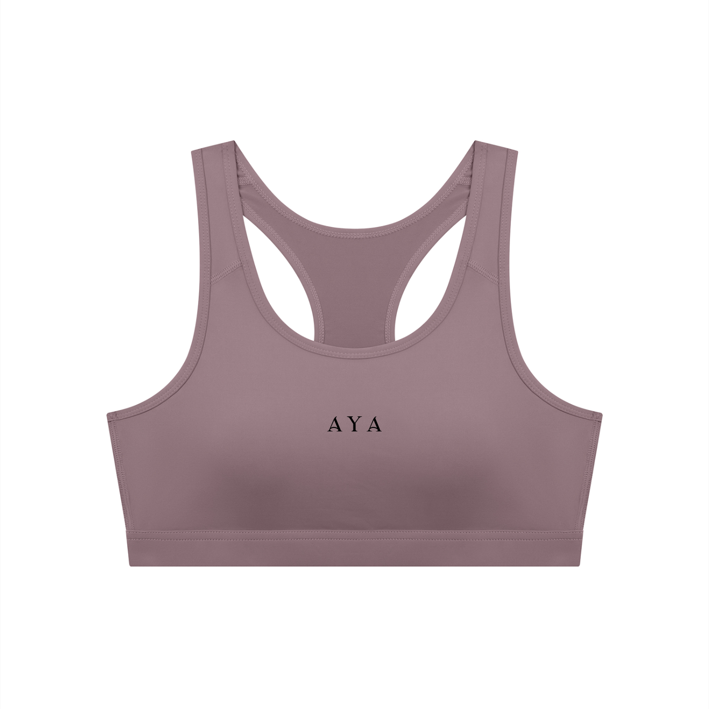 The Women's Cropped Sports Bra in Ash Purple