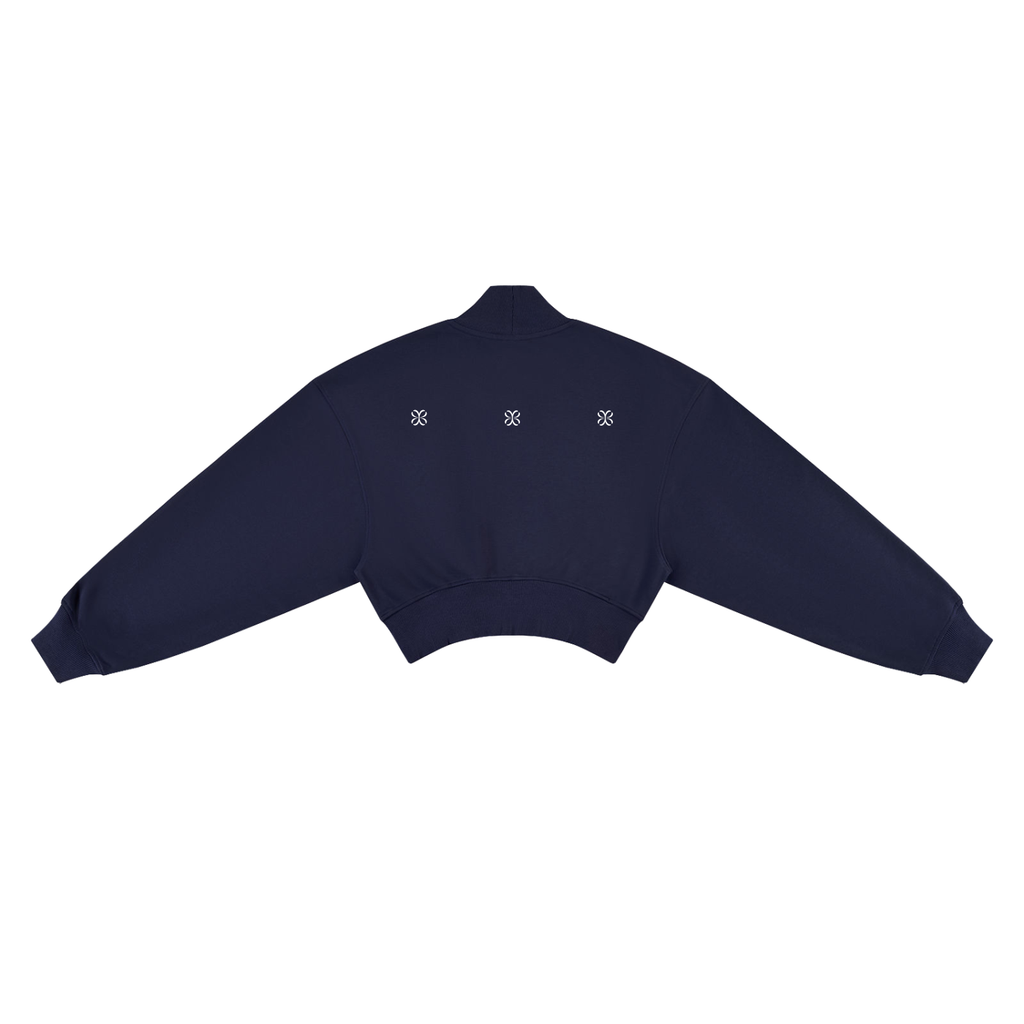 Women's Crop Mock Neck Sweatshirt