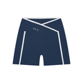 The Women's High Rise Shorts in Navy Blue