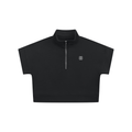 Women's Quarter Zip Crop Sweatshirt
