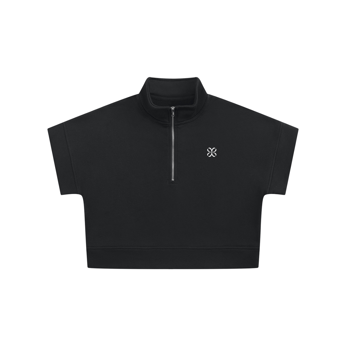 Women's Quarter Zip Crop Sweatshirt