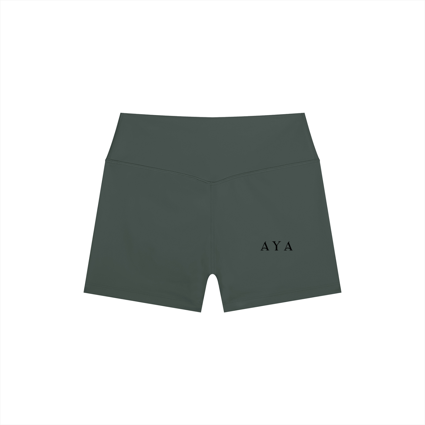 The Women's High Rise Shorts in Dark Gray