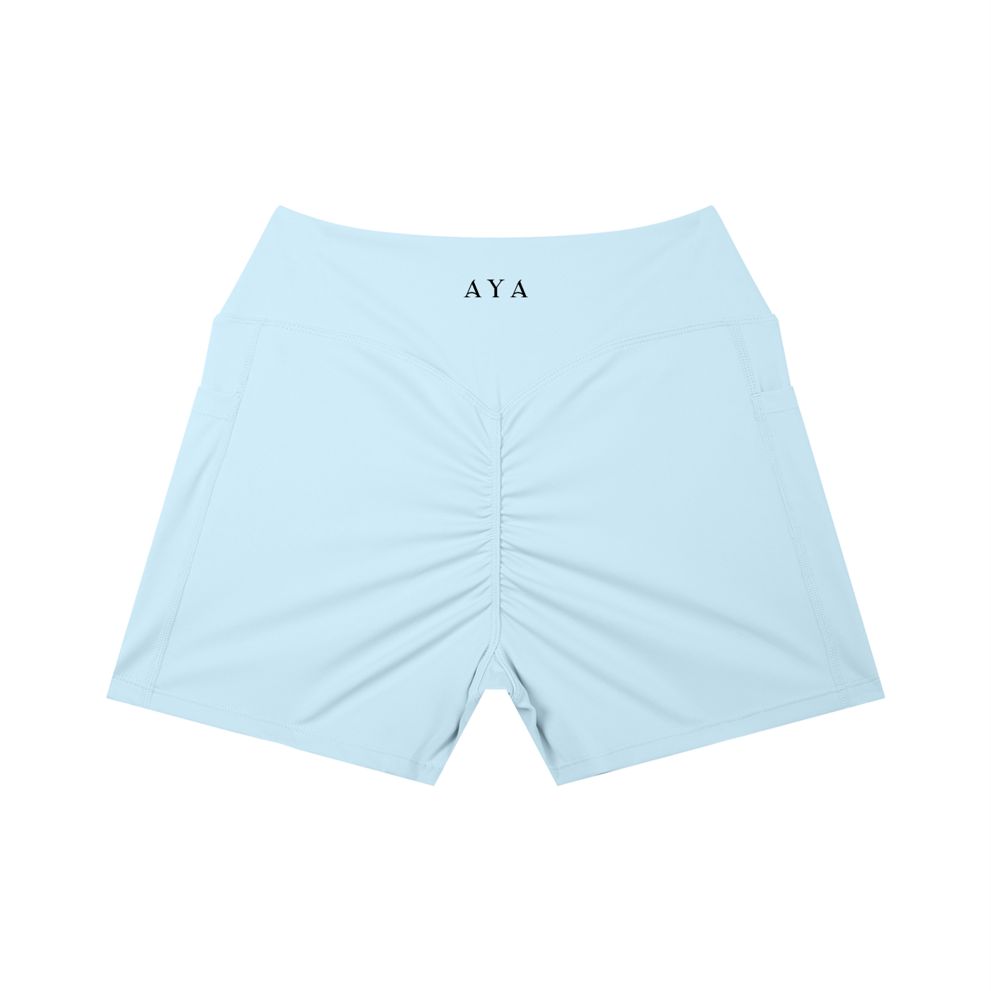 The Women's High Rise Shorts in Sky Blue