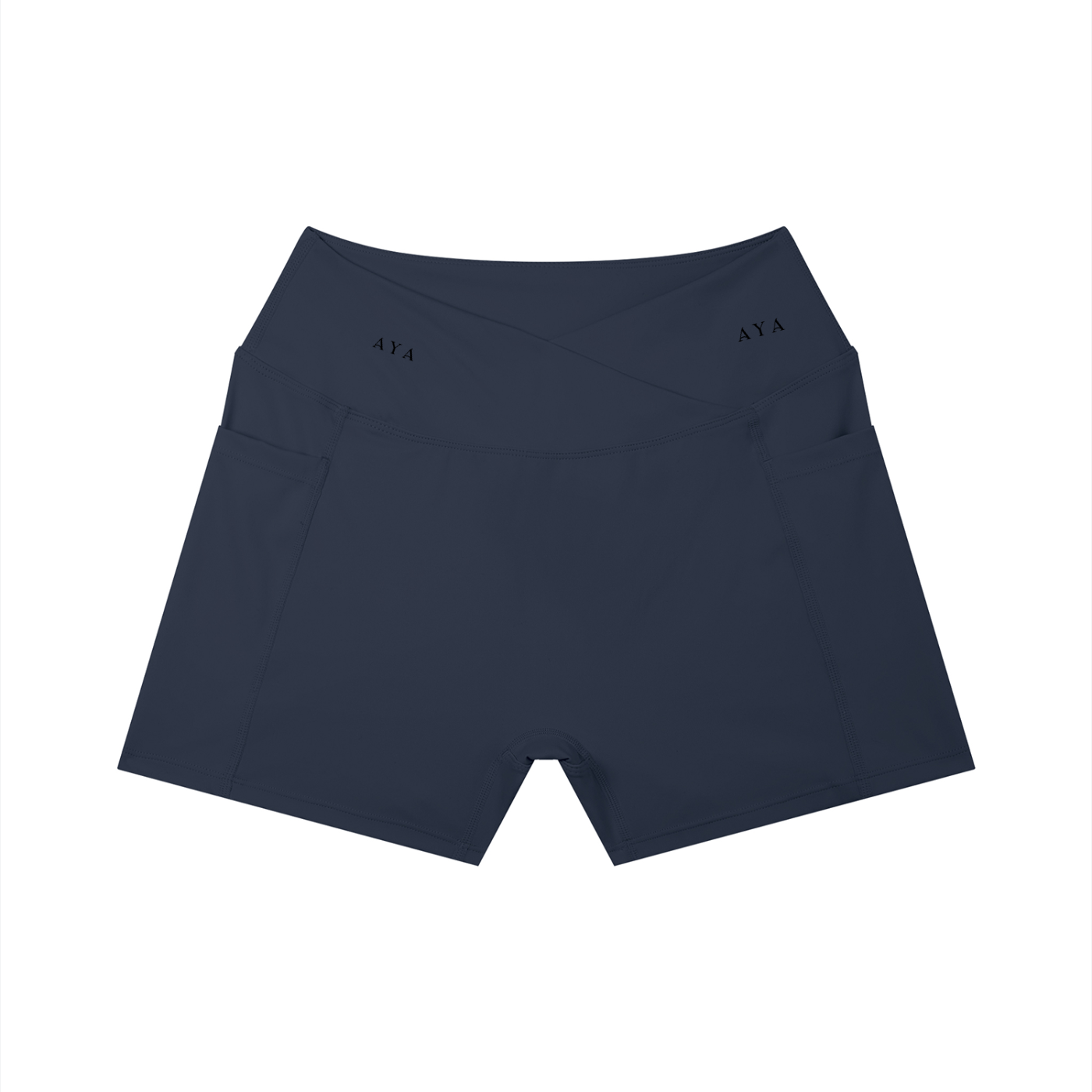 The Women's High Rise Shorts in Navy Blue