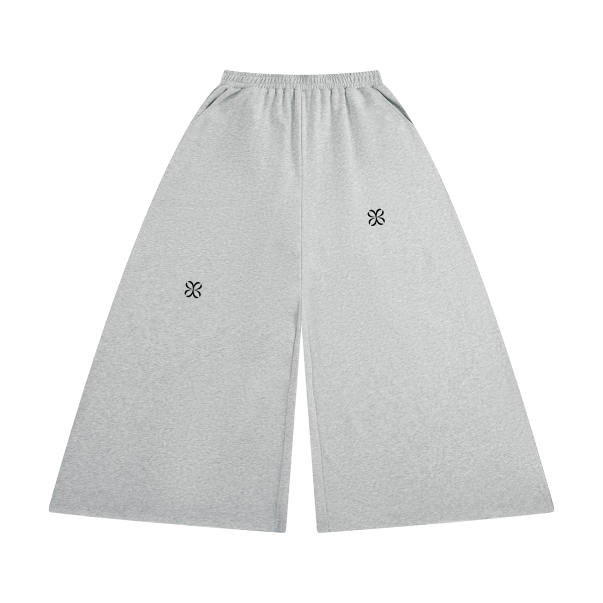 Women's Raw Edge Wide Leg Sweatpants