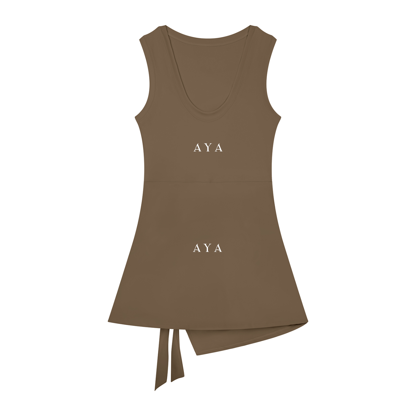 The Women’s A-Line Sleeveless Dress in Coffee