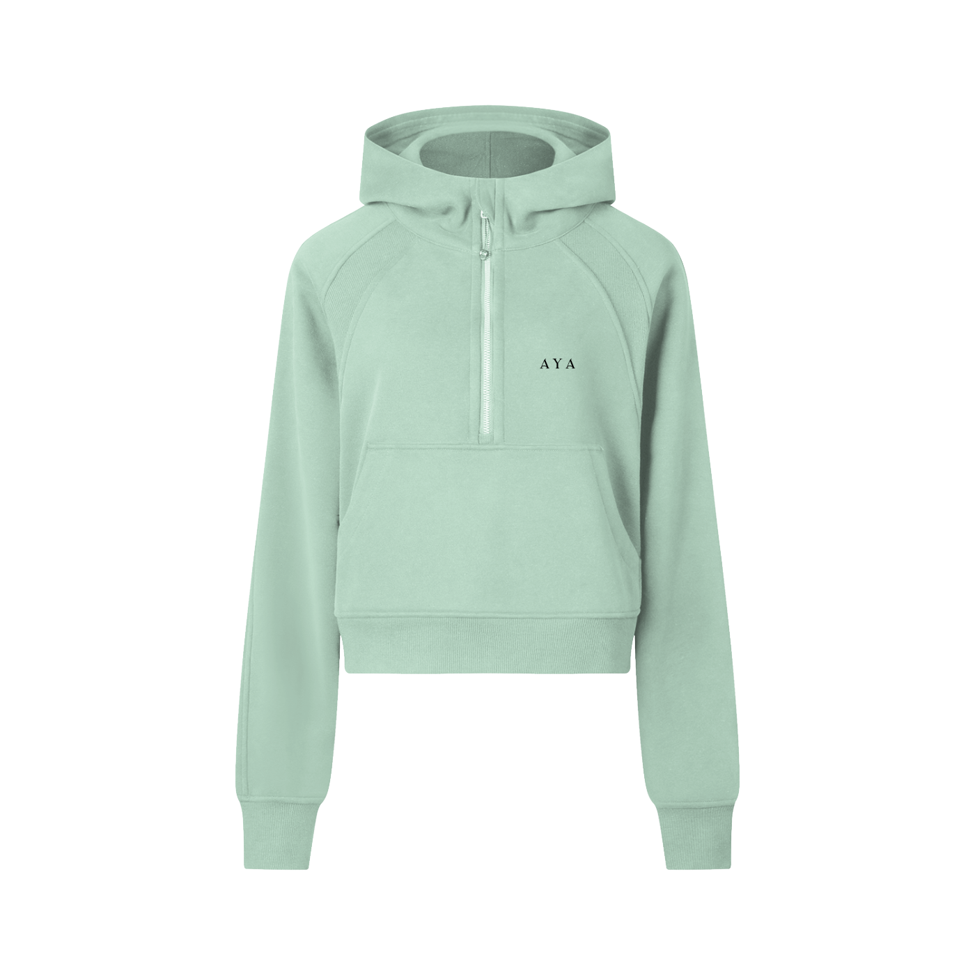 The Women's Cropped Hoodie in Forest