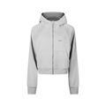 The Women's Cropped Hoodie in Cold Gray