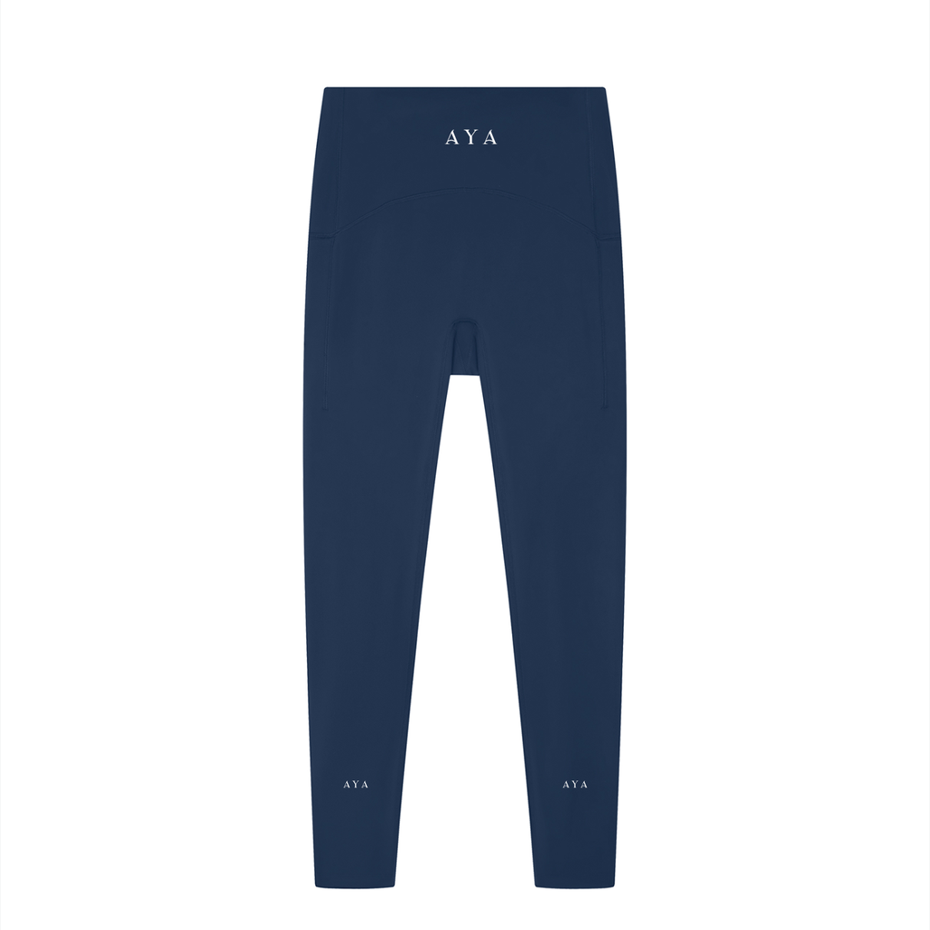 The Women's High Rise Leggings in Navy Blue
