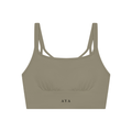 The Women’s Cropped Yoga Tank Top in Gray Green