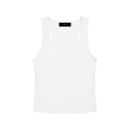 Ivory Frame Ruched Tank