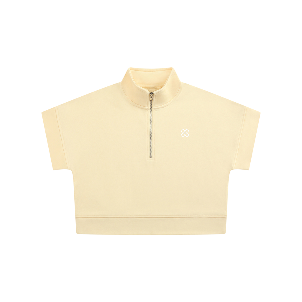 Women's Quarter Zip Crop Sweatshirt