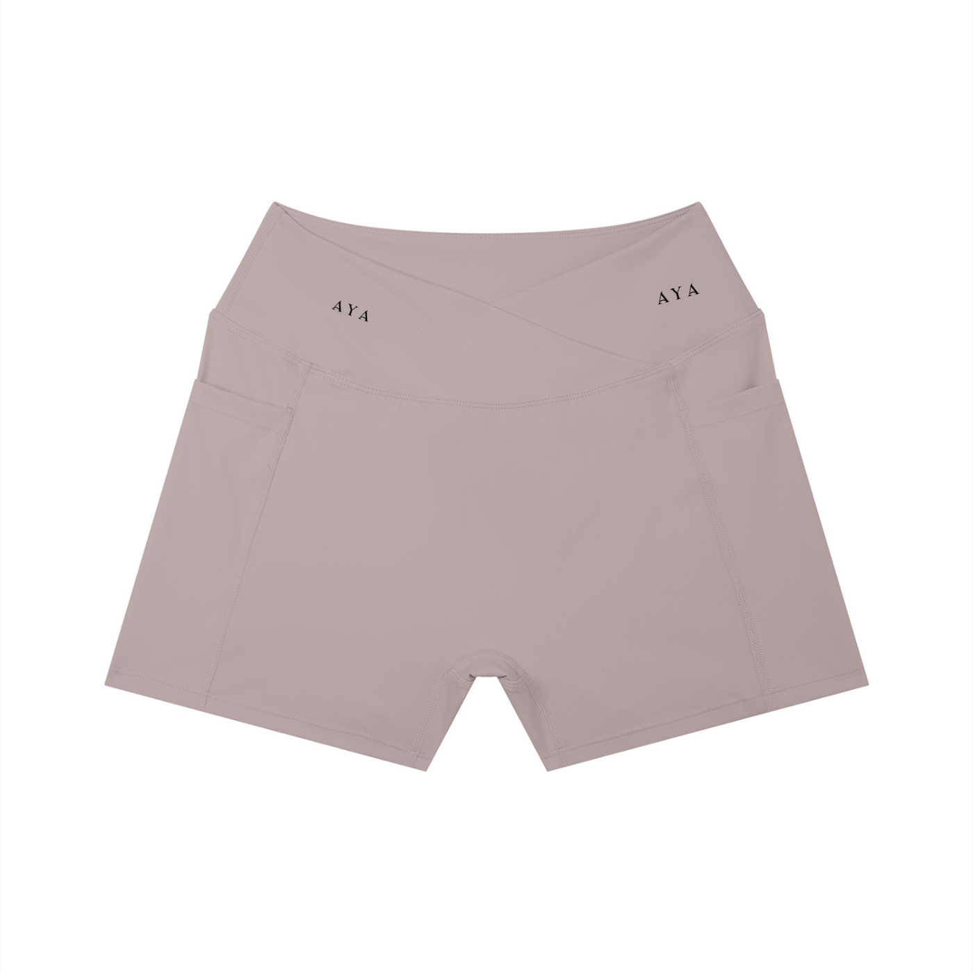 The Women's High Rise Shorts in Ash Purple