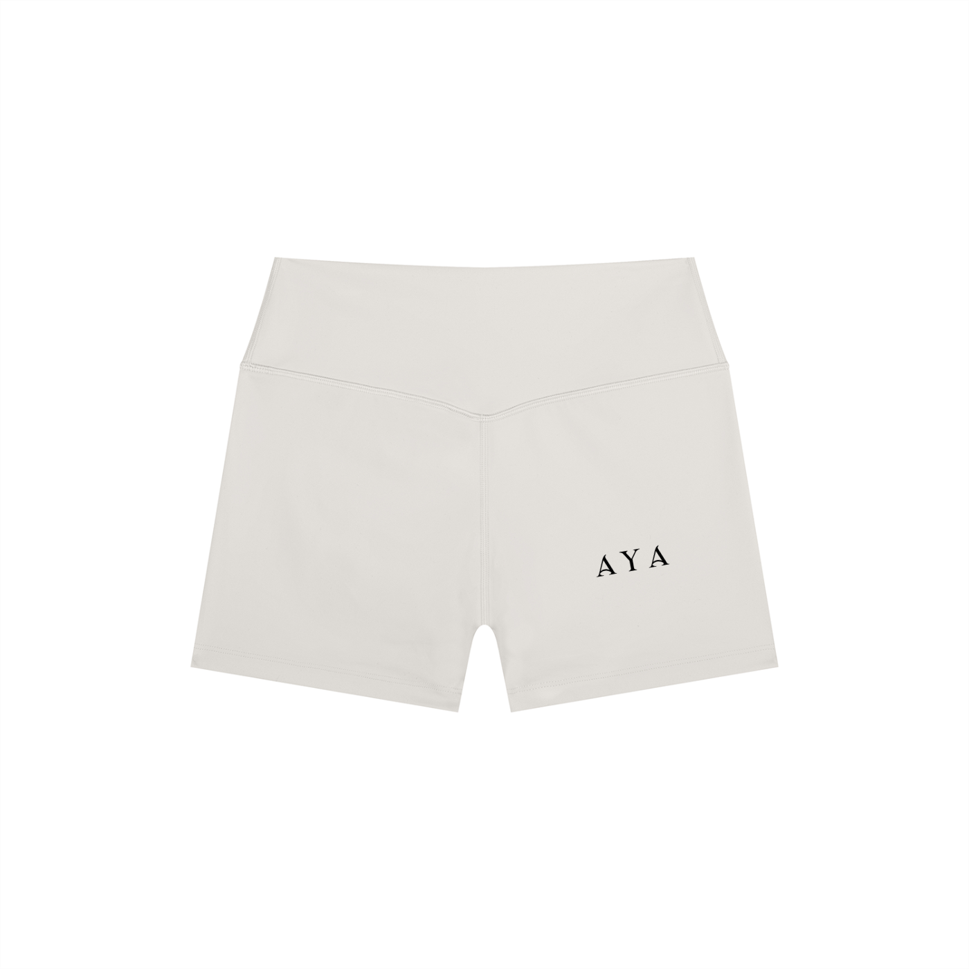The Women's High Rise Shorts in Light Gray