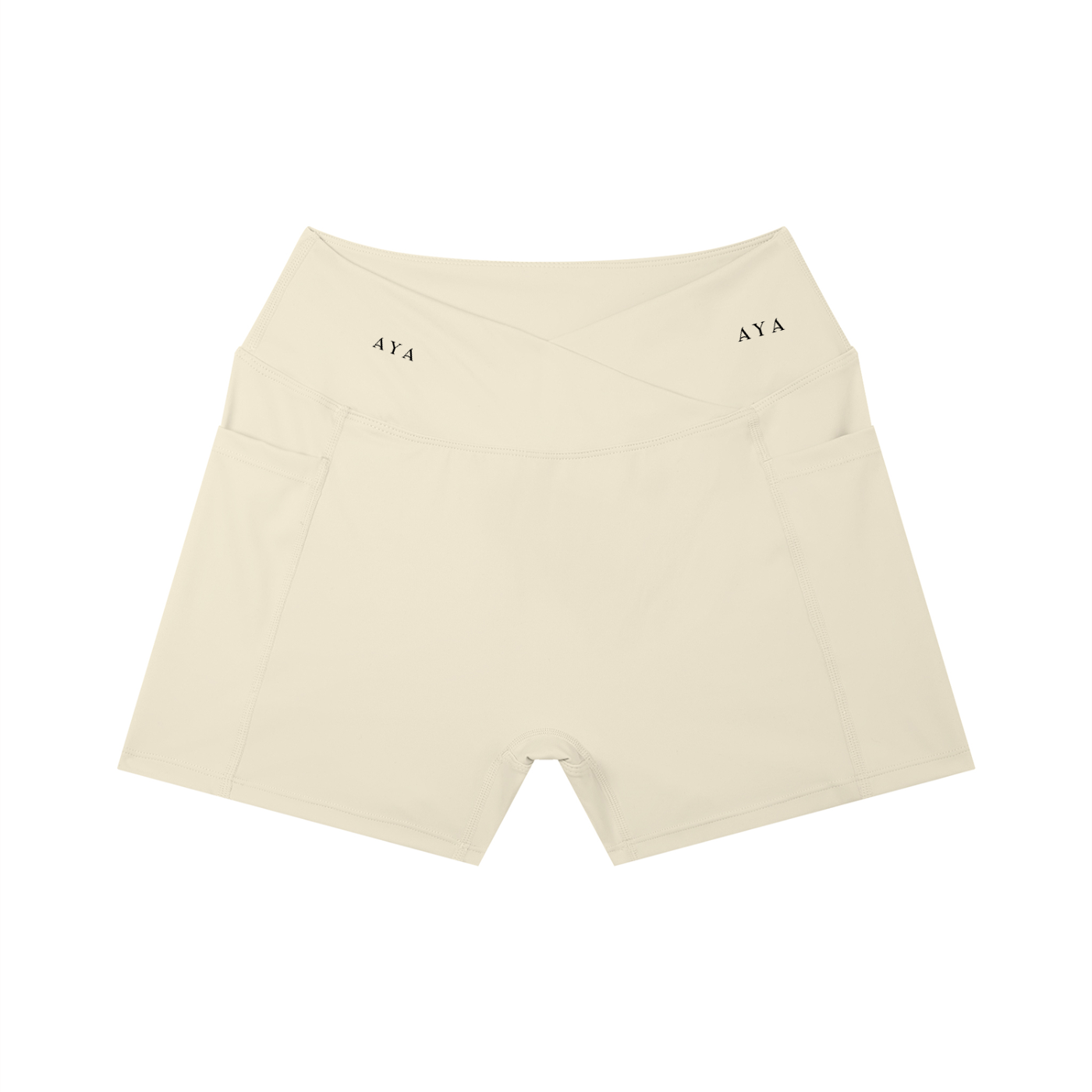 The Women's High Rise Shorts in Light Apricot