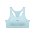 The Women's Cropped Sports Bra in Sky Blue